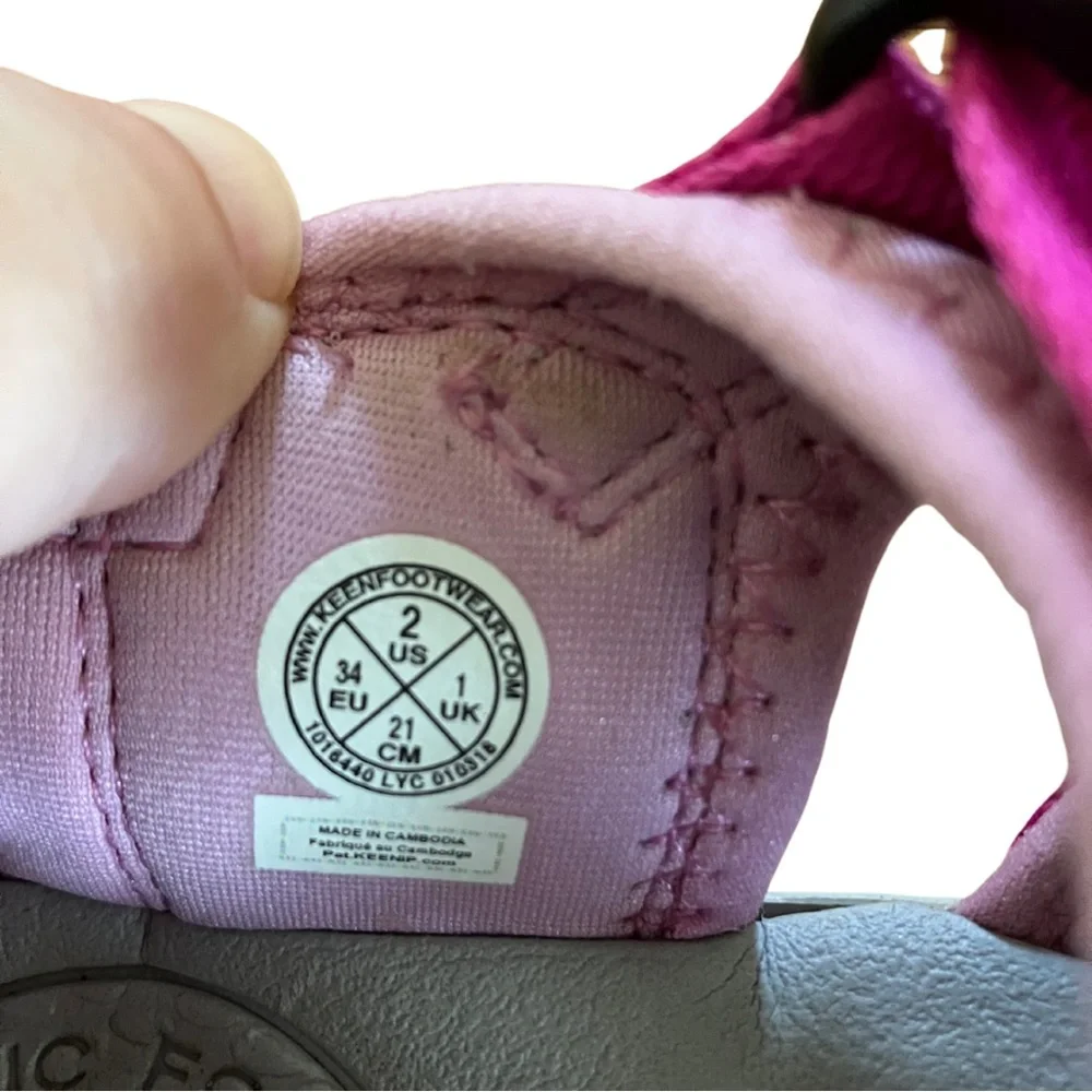 Big Kids' Newport Pink Size 2 - Picture 4 of 6